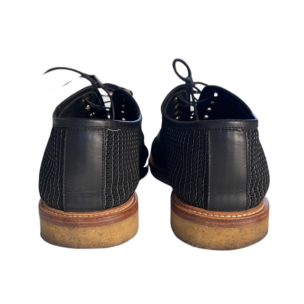 MARC JACOBS MEN'S S87WQ0054 LOW-TOP OXFORD BLACK LEATHER EUR SIZE 41 US 9 MED - Picture 4 of 10